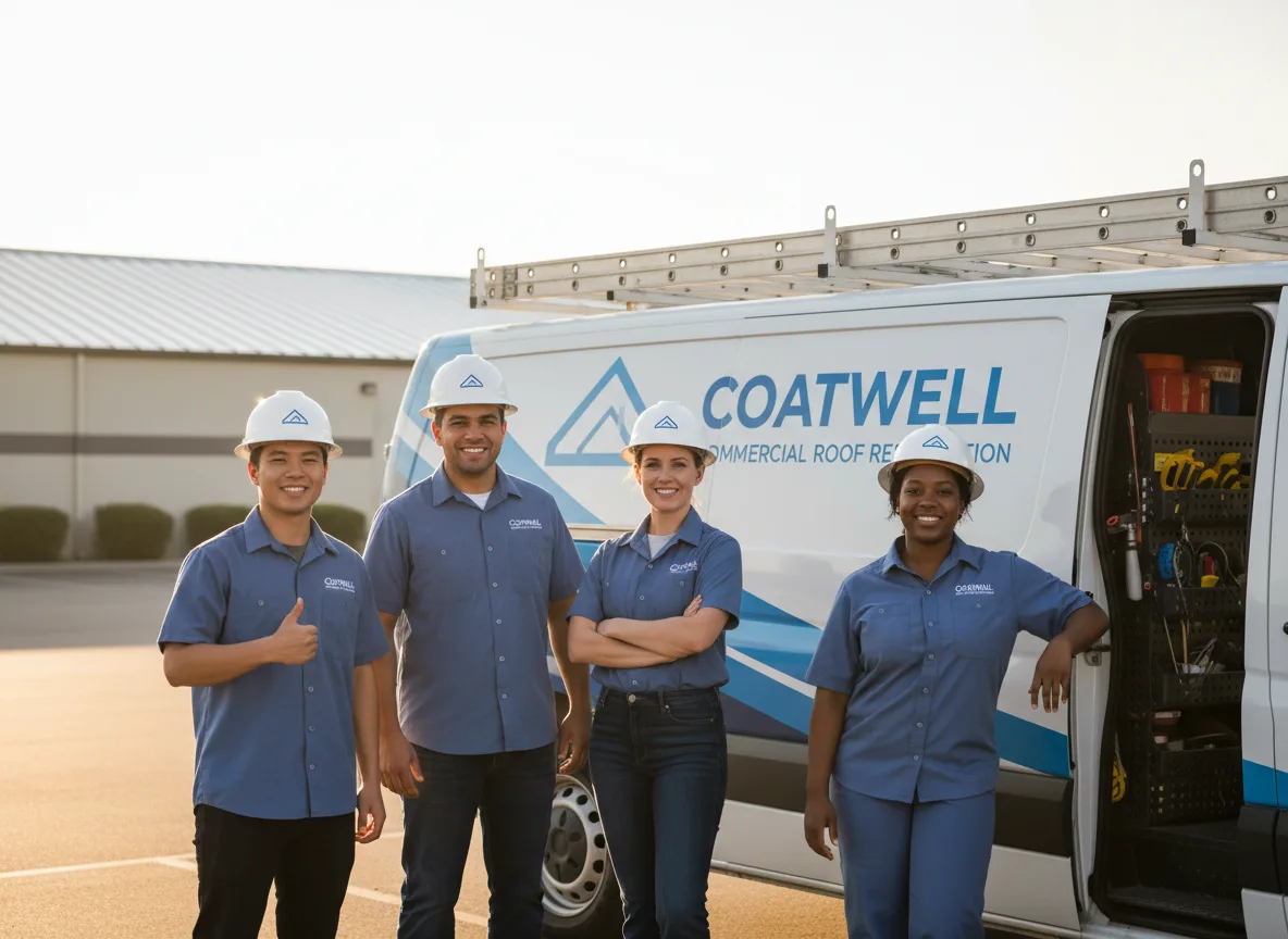 Commercial roof coating company in Walker, KS