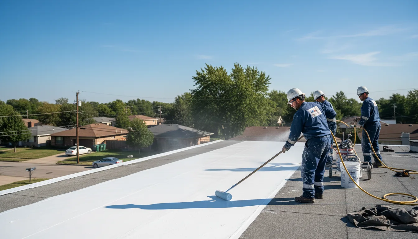 Commercial roof coating in Walker, KS near me